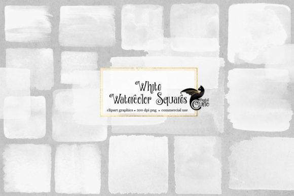 Download White Watercolor Squares Clipart - White watercolor Collection