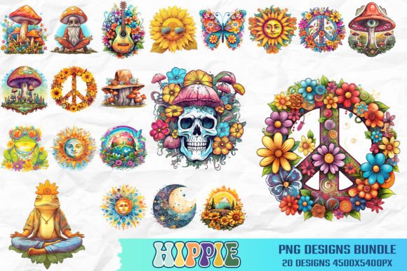 Download Hippie Designs Sublimation Bundle - Hippie designs Collection