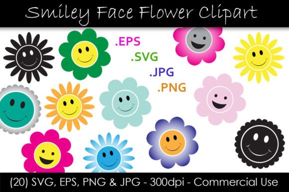 Download Smiley Face Flower Graphics - Flower graphics Collection